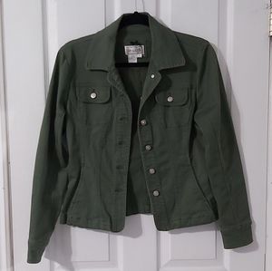 Gently loved green khaki jacket